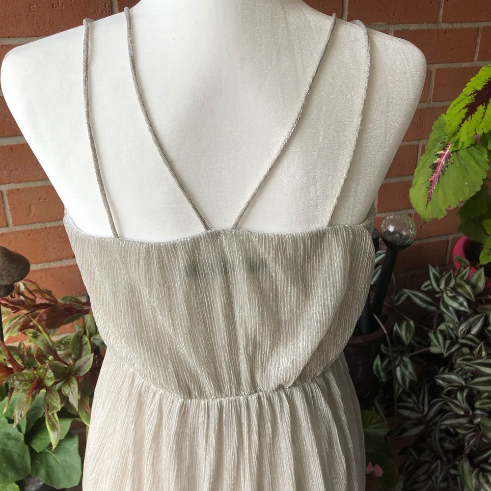 Zara Basic Collection Silver Party Dress - image 4